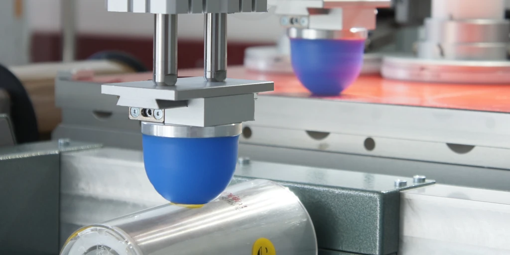 The ink transfer time in pad printing